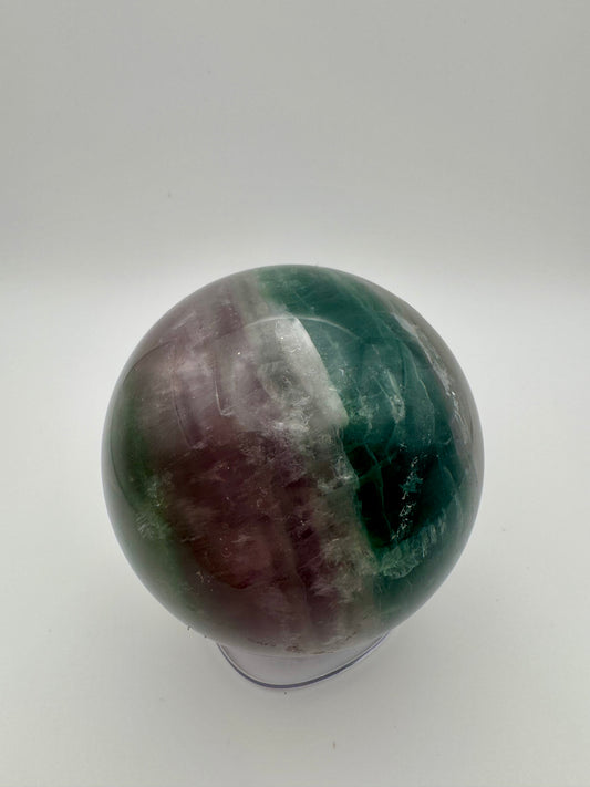 Sfera di fluorite arcobaleno
