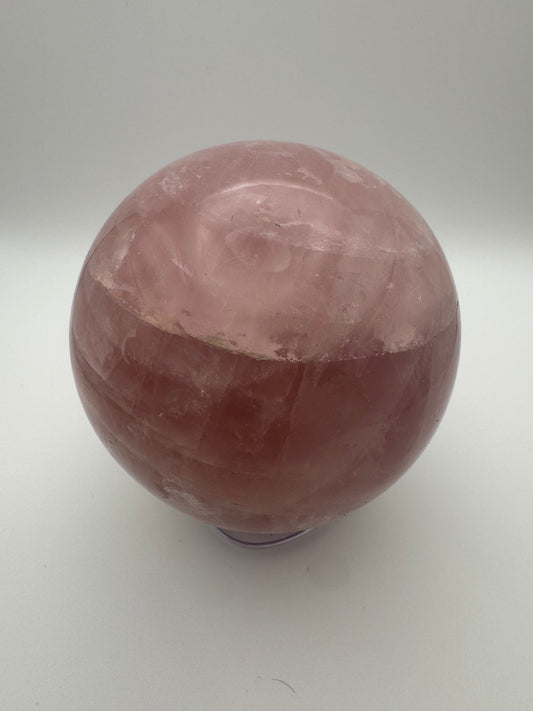 Sfera di quarzo rosa