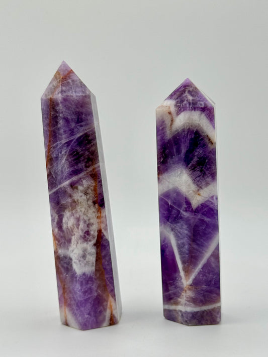 Punta Esagonale di Ametista Fasciata