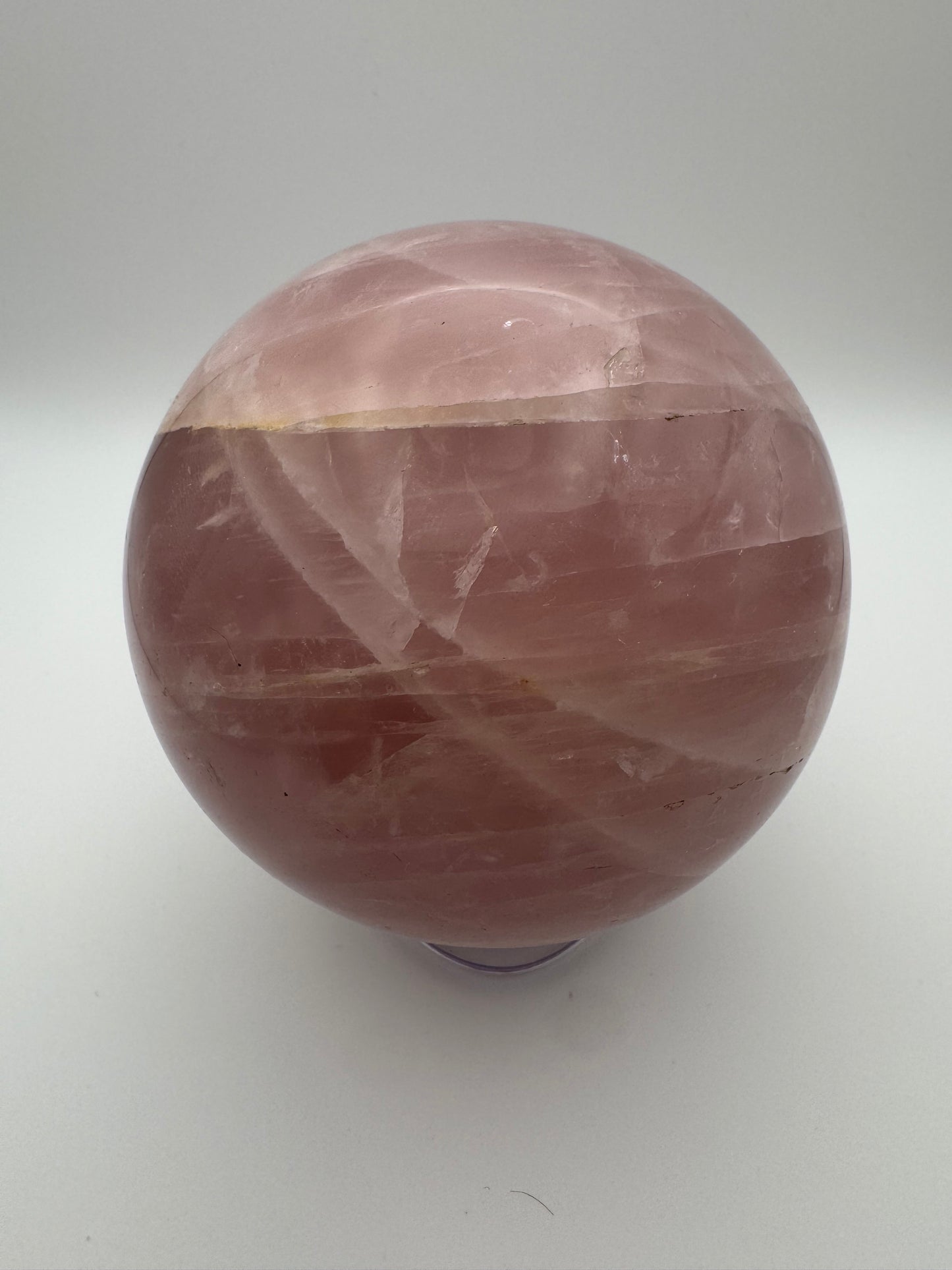 Sfera di quarzo rosa