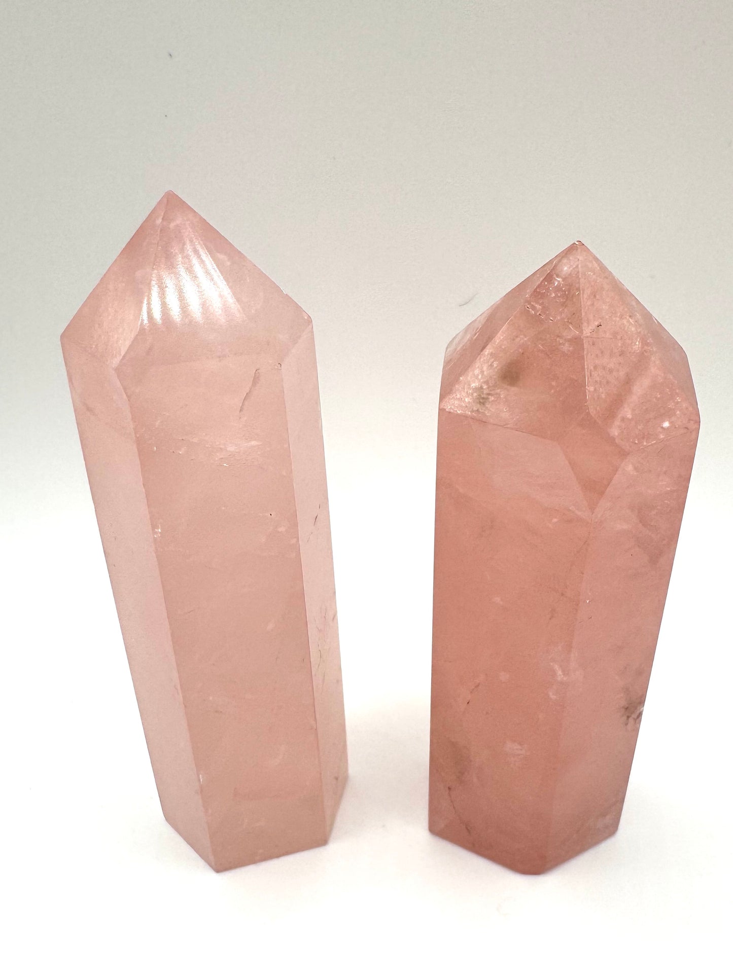 Punta Esagonale di Quarzo Rosa