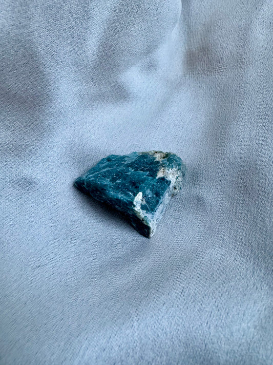 Raw blue apatite