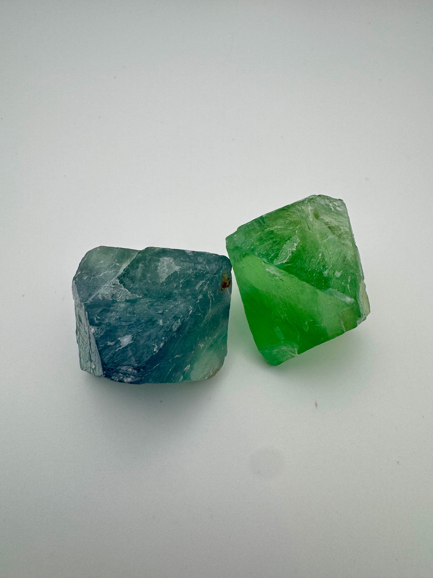 Fluorite Naturale – Ottaedro Verde e Viola