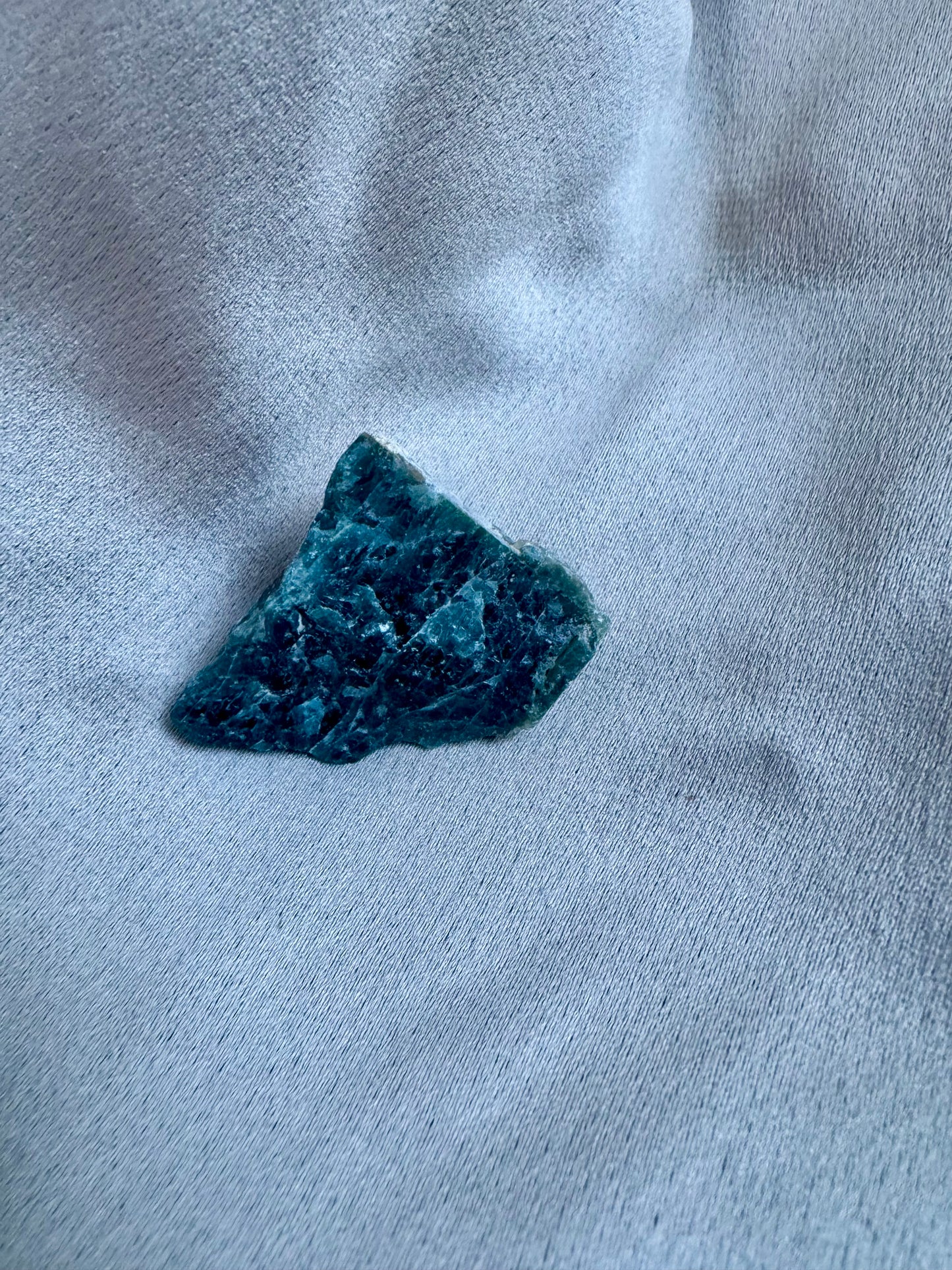 Raw blue apatite