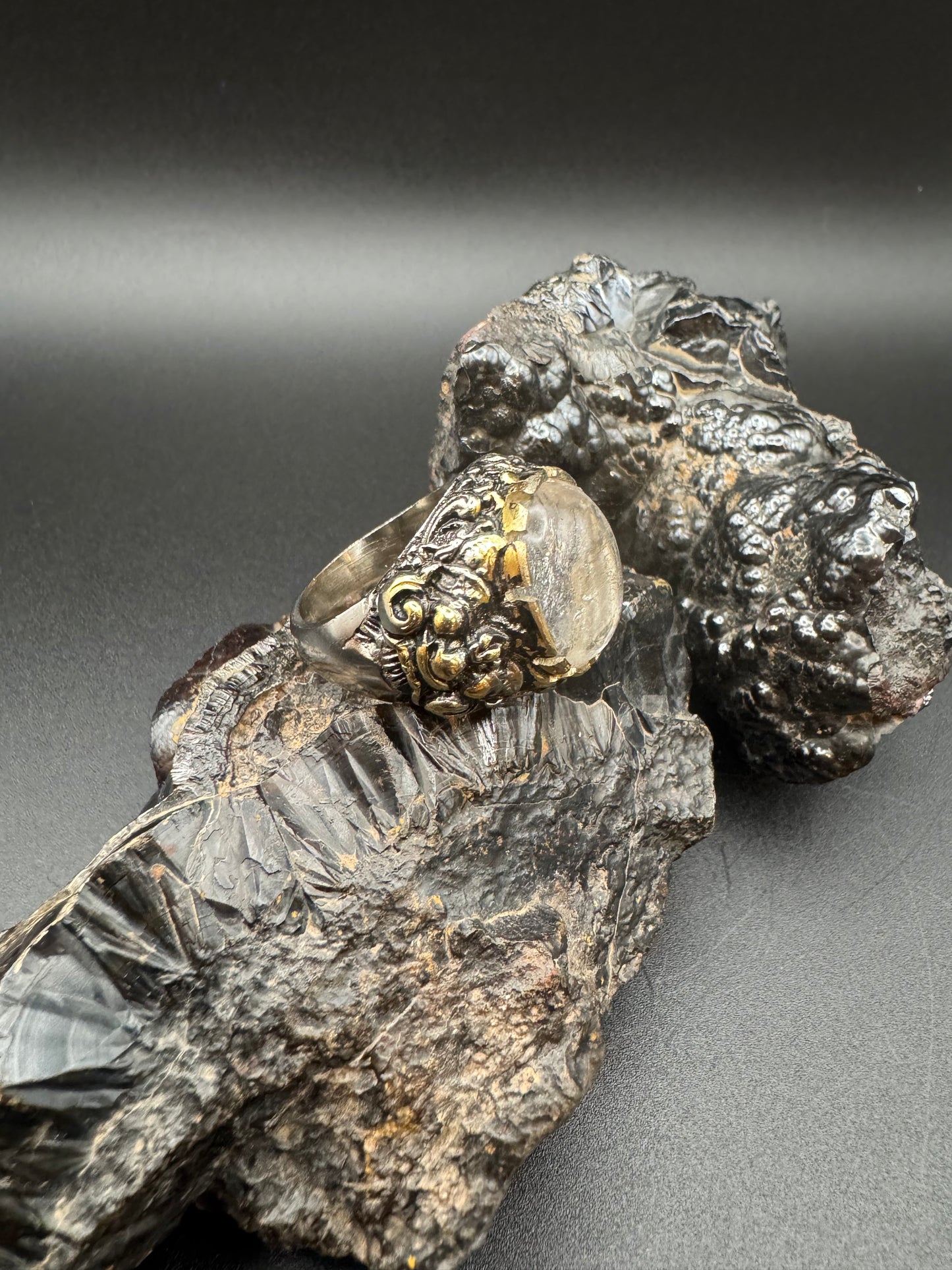 Anello in Argento con Quarzo Ialino