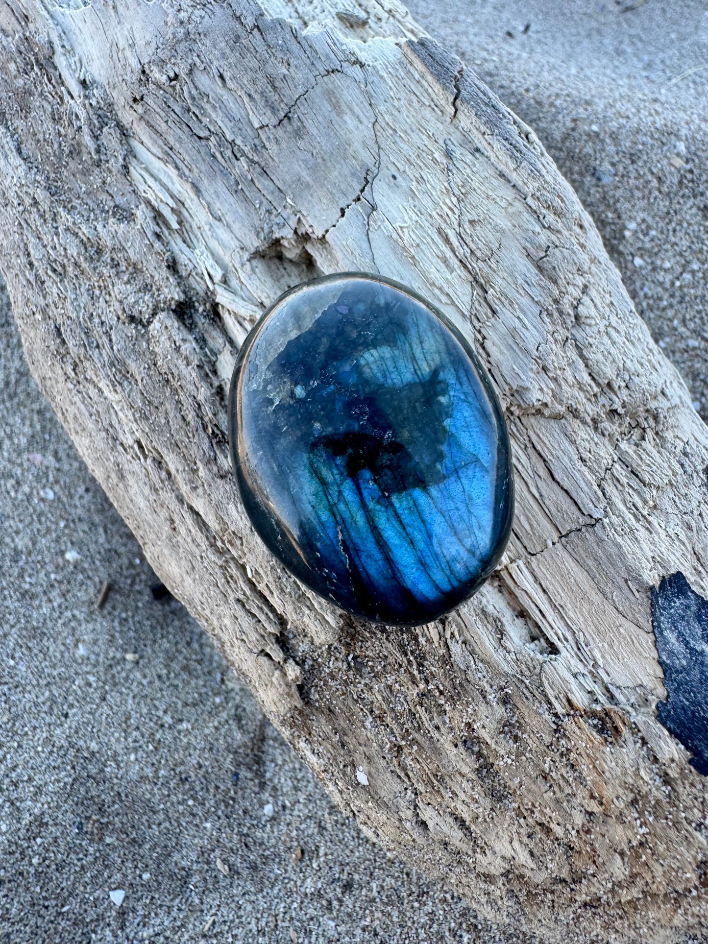 Labradorite soap cut