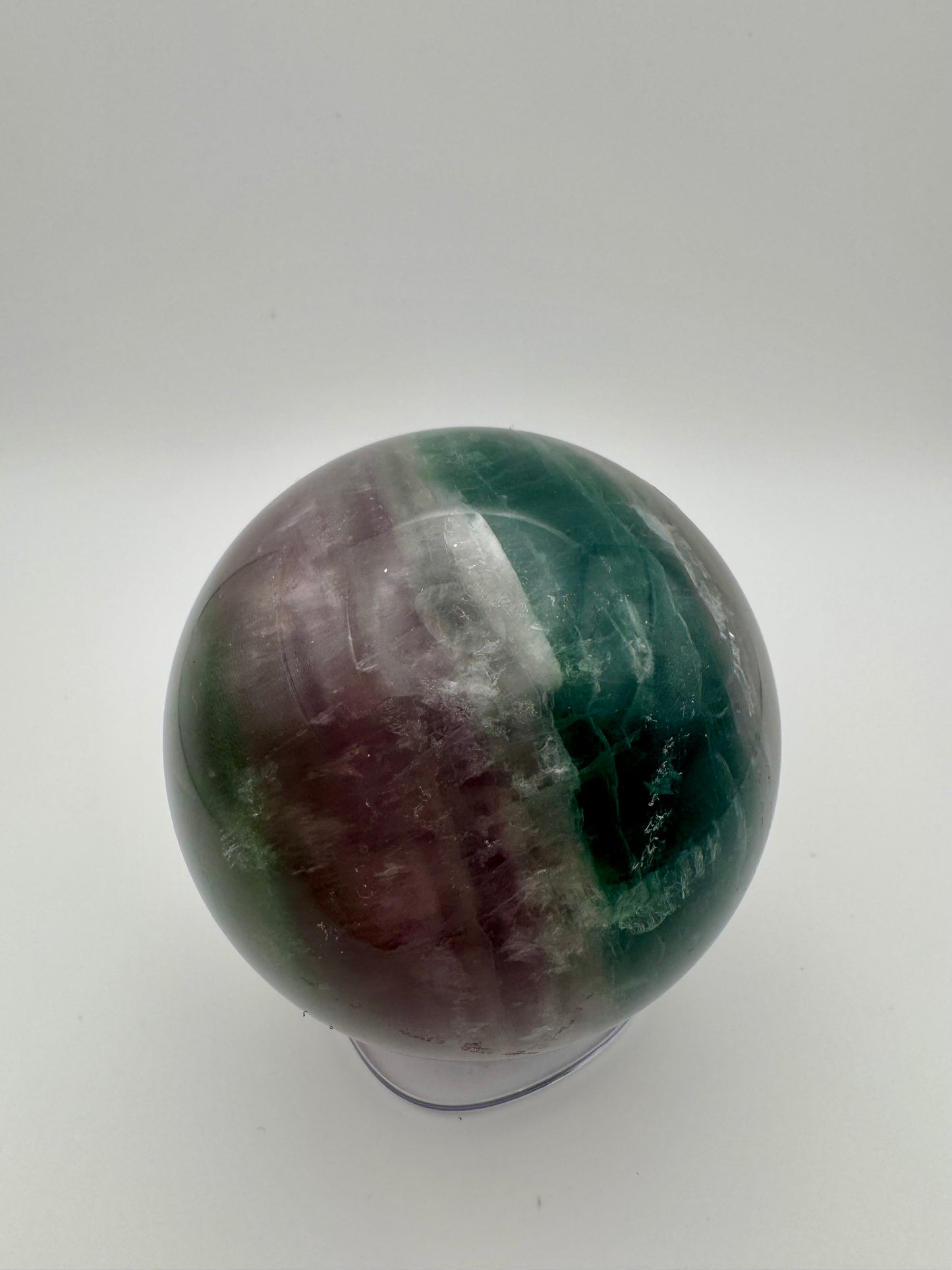 Sfera di fluorite arcobaleno