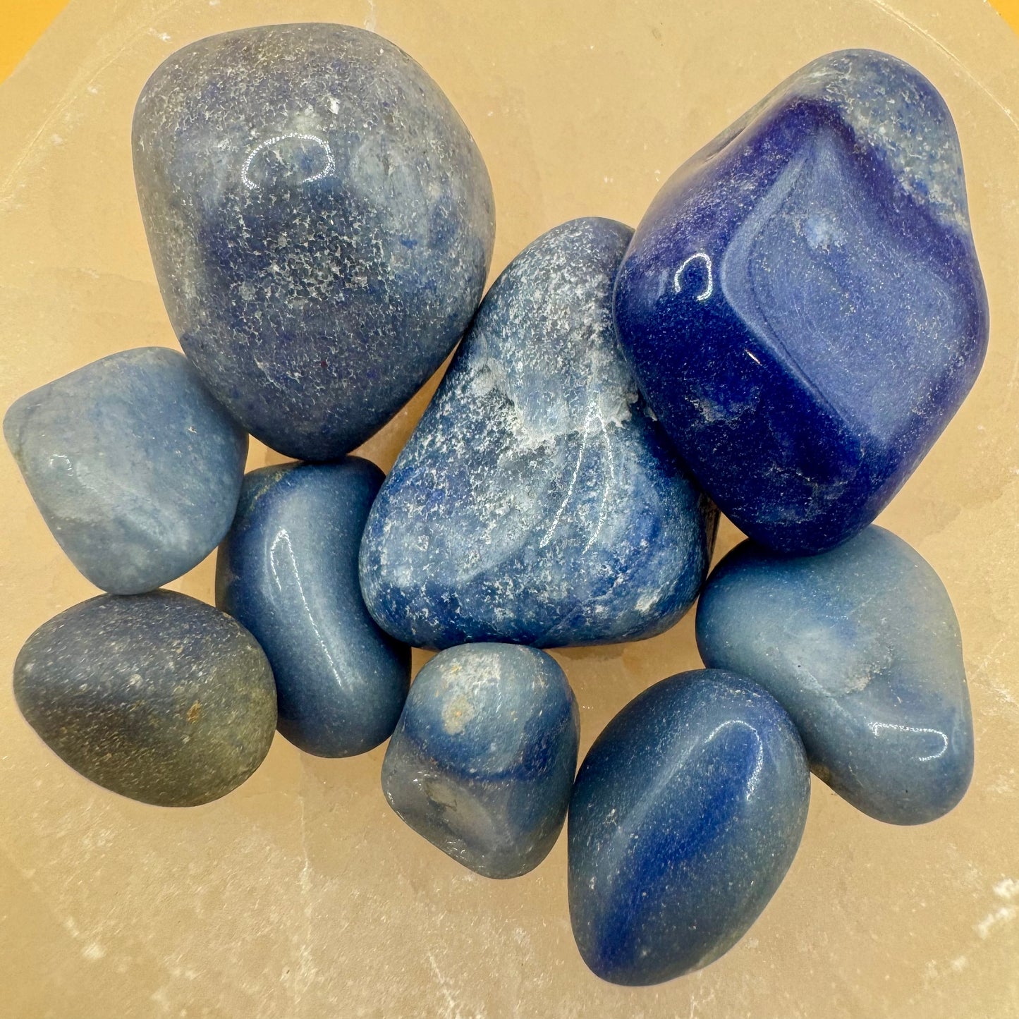 Quarzo Blu Burattato