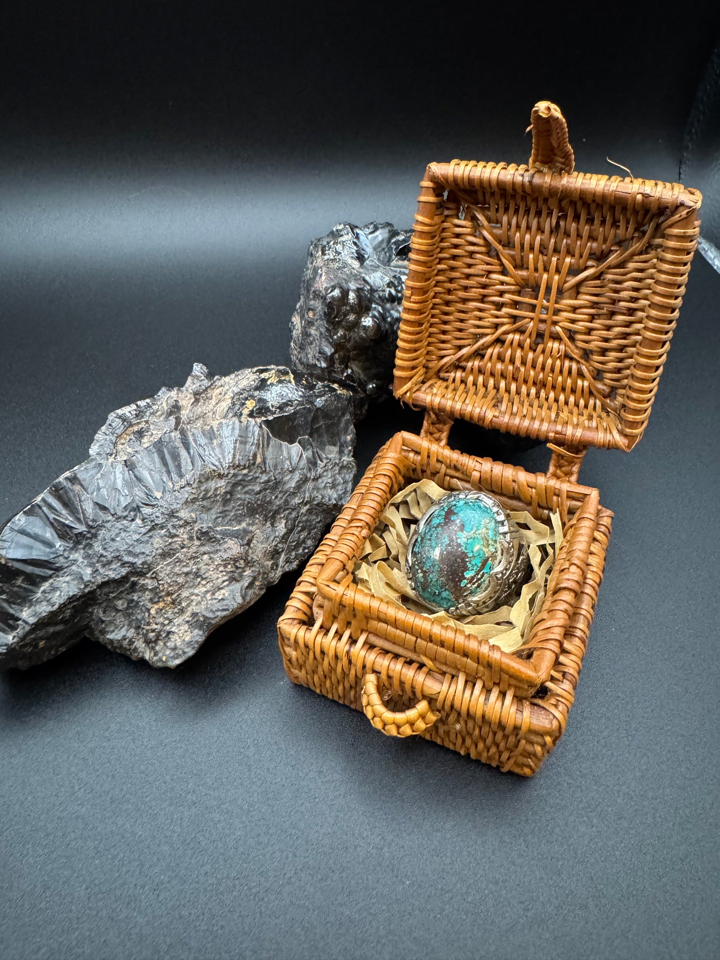 Anello in Argento con Turchese Naturale