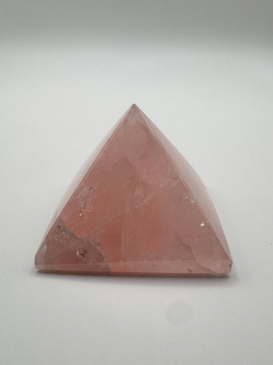 Piramide in Quarzo Rosa