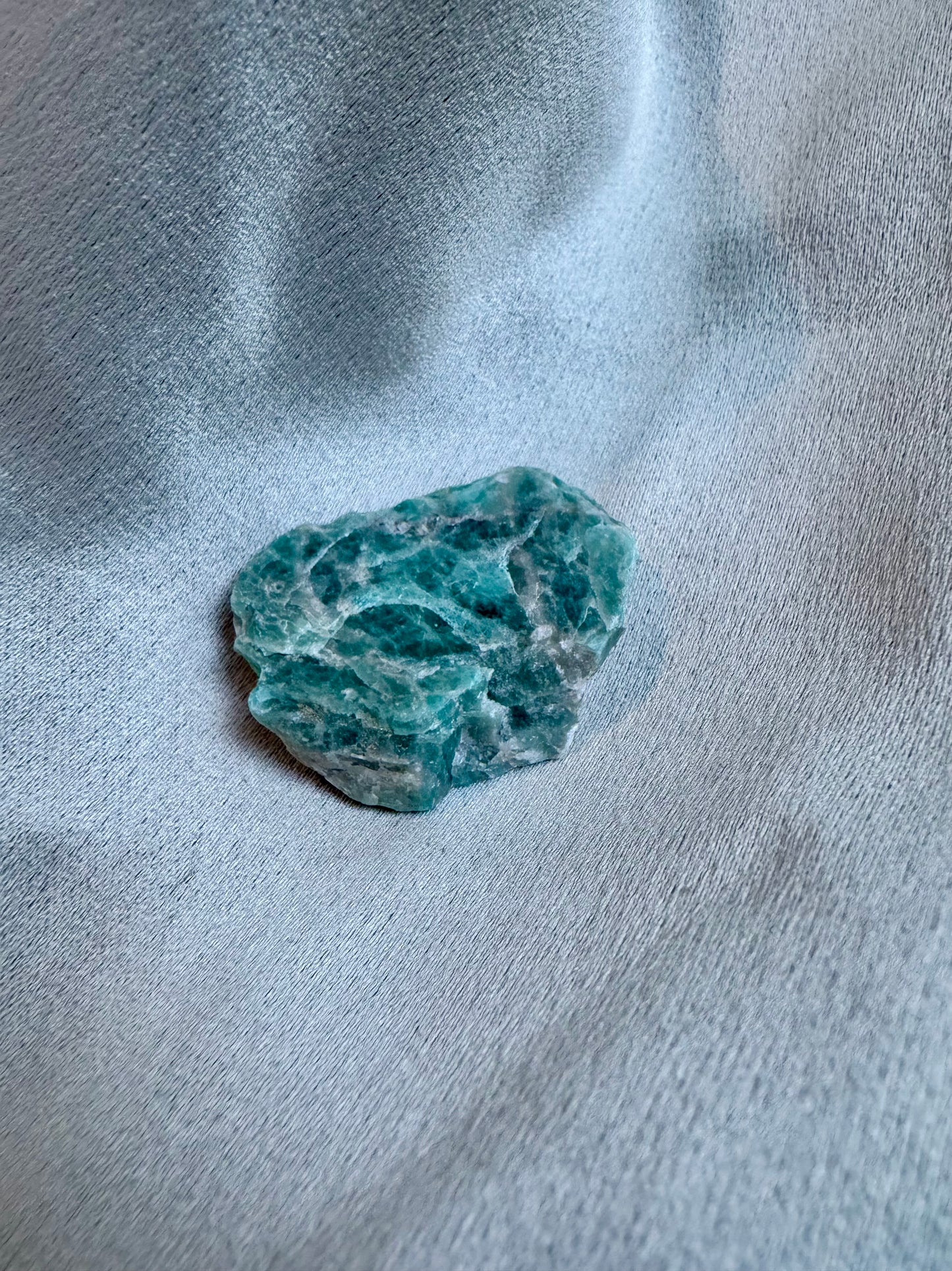Raw blue apatite