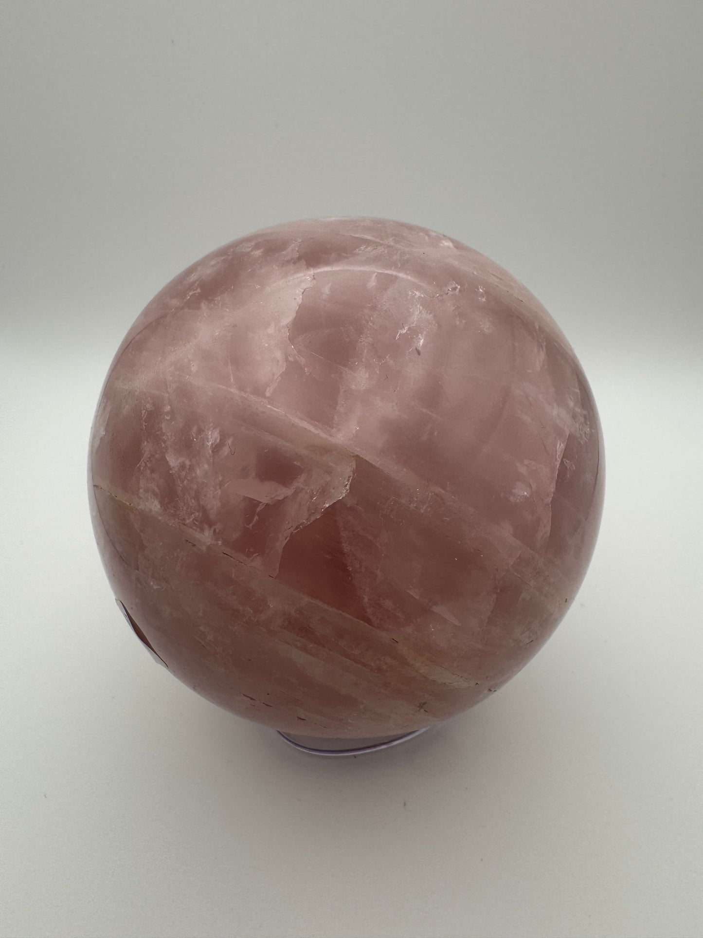 Sfera di quarzo rosa