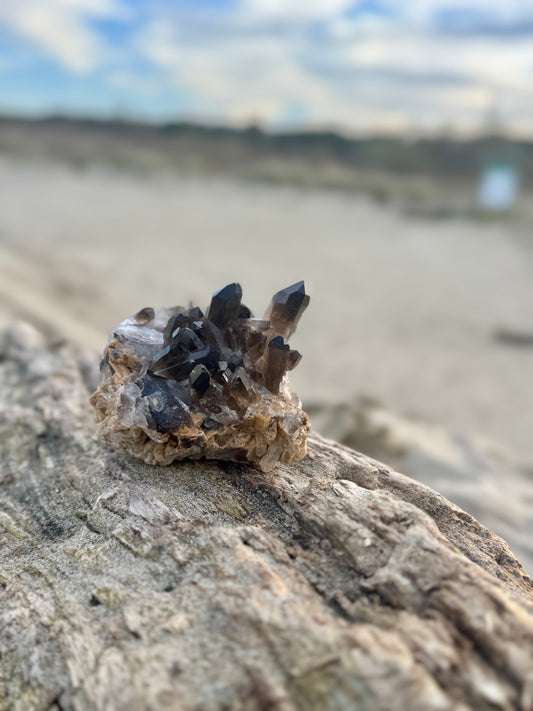 Smokey quartz druse
