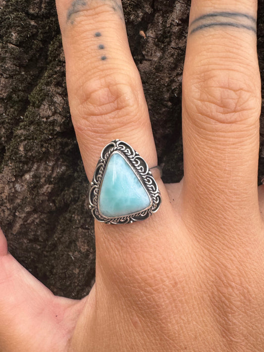 Anello in Argento 925 con Larimar