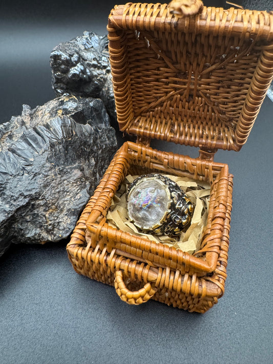 Anello in Argento con Quarzo Ialino