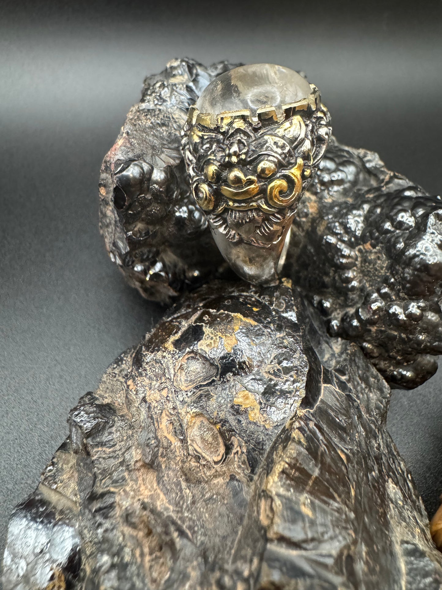 Anello in Argento con Quarzo Ialino