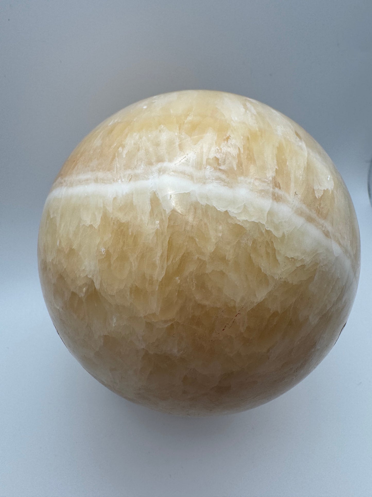 Sfera di calcite arancione
