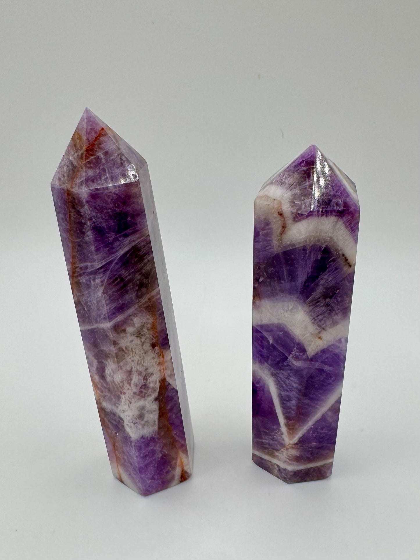 Punta Esagonale di Ametista Fasciata